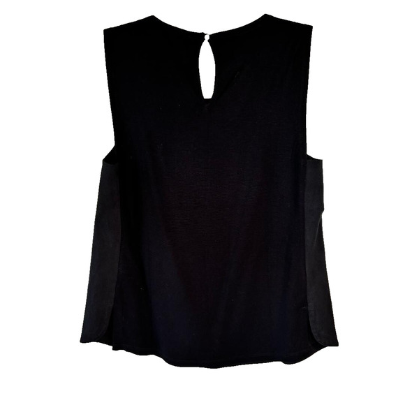 Nic + Zoe Black Sleeveless Top with keyhole on back Size M - Picture 2 of 9